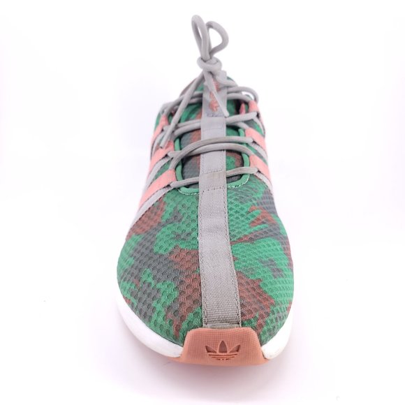Adidas Women's Pink Green Camo SL Loop Size 10 - Picture 2 of 11